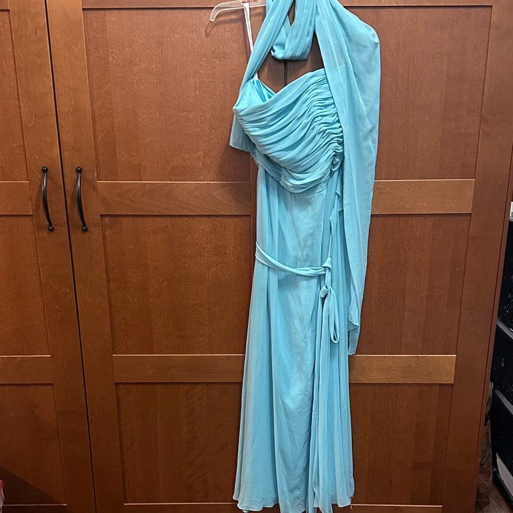 After Six by Dessy Chiffon dress in their Spa color
